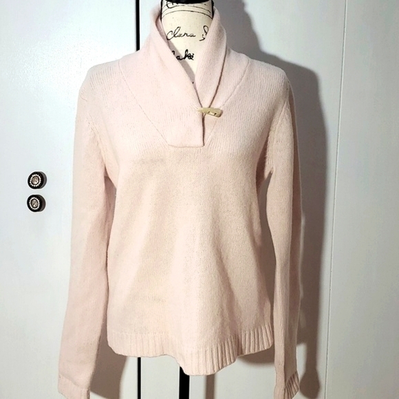 Lauren Ralph Lauren- Pure Lambswool Cream Neutral Sweater Cozy Soft Sz.Large - Picture 1 of 5